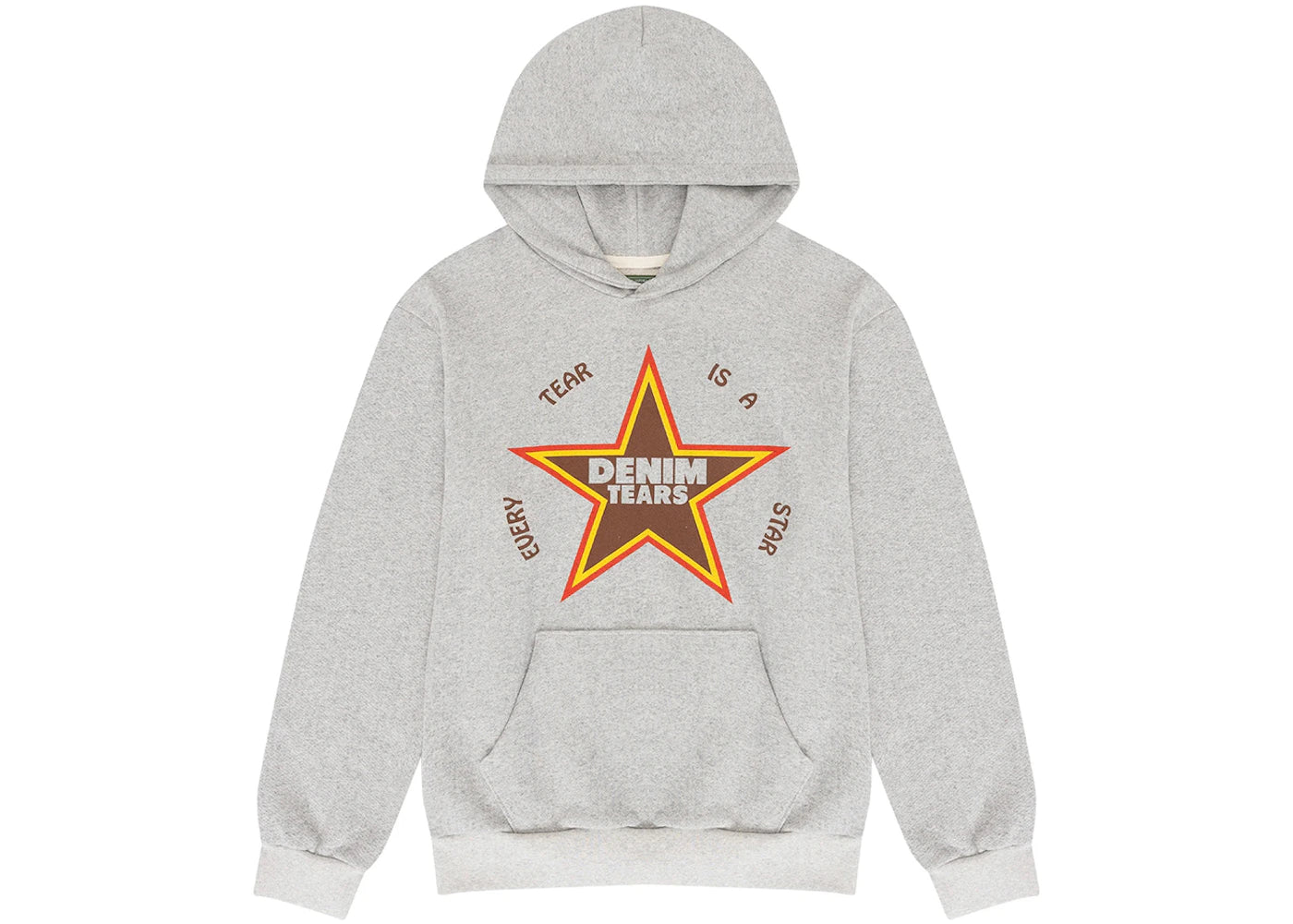 Denim Tears Every Tear is a Start Hooded Sweatshirt Grey