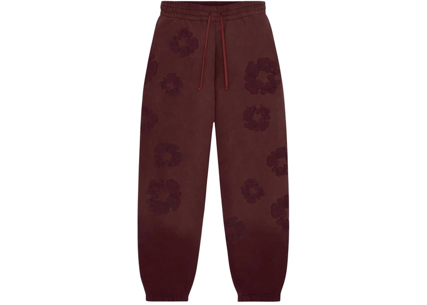 Denim Tears Faded Mono Cotton Wreath Sweatpant Beet Root
