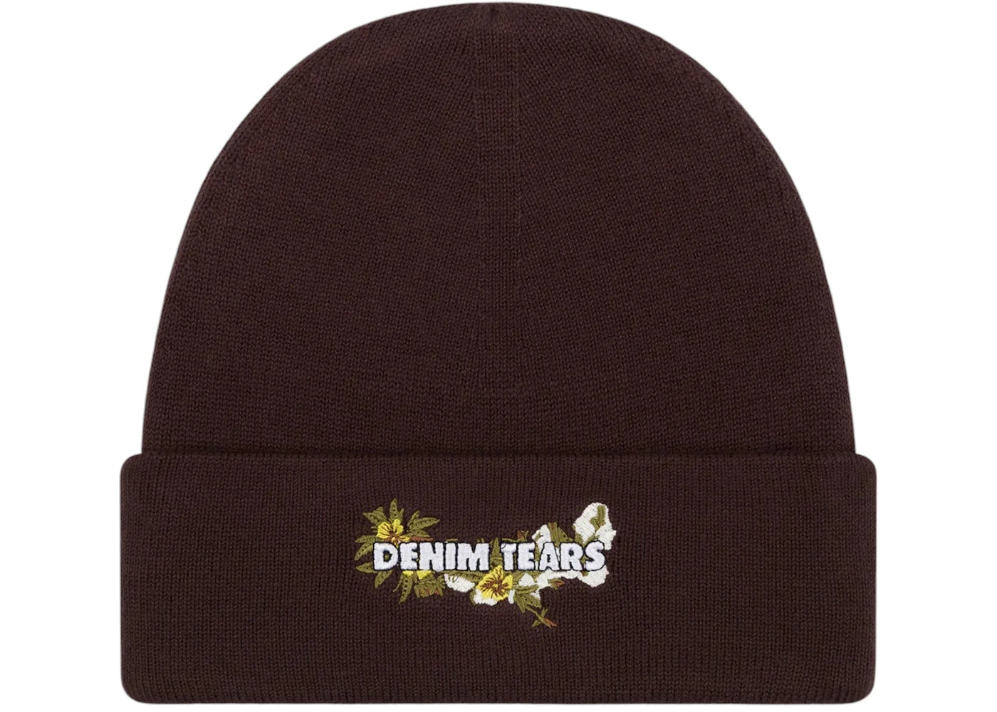 Denim Tears Floral Beanie Brown