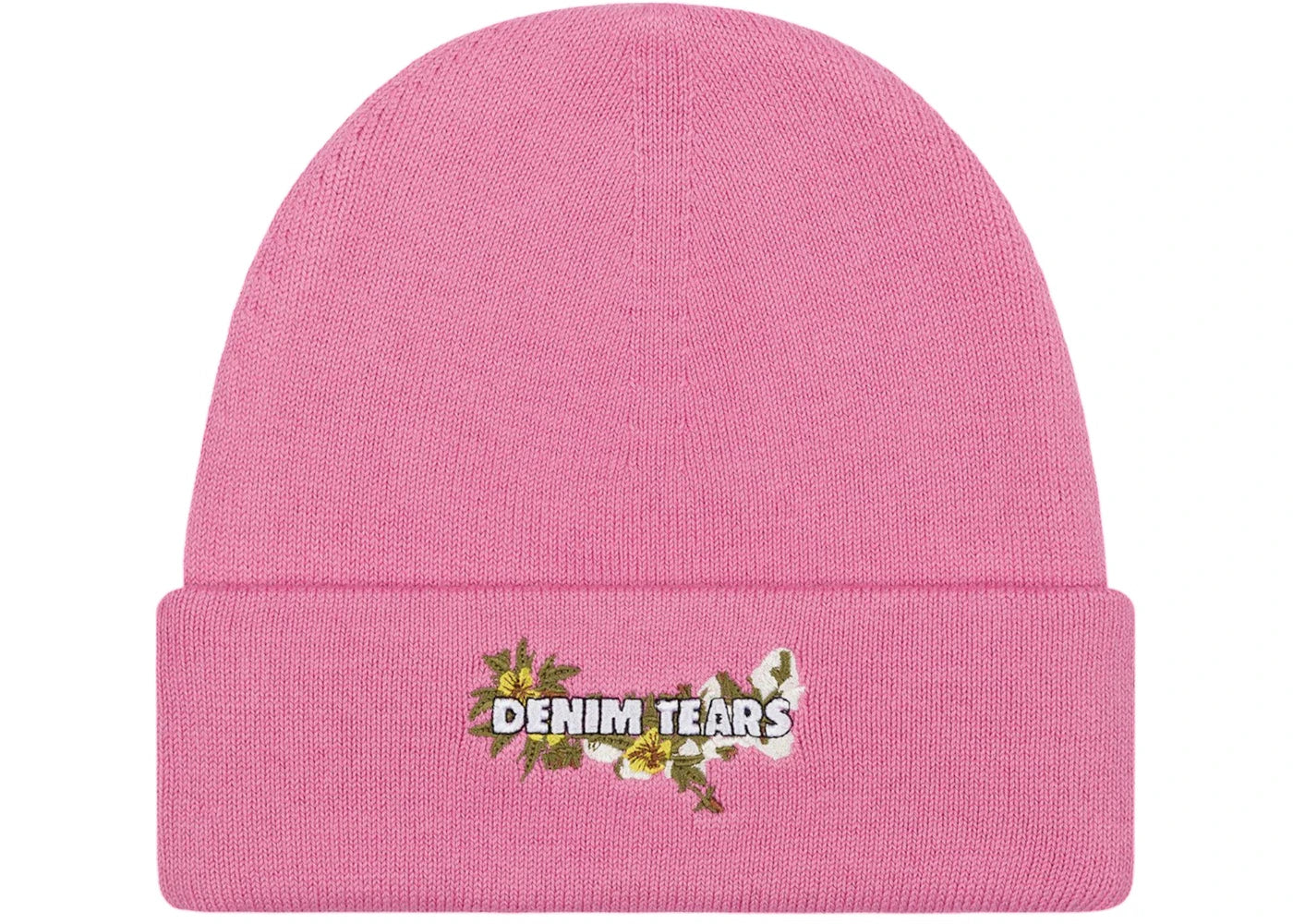Denim Tears Floral Beanie Pink