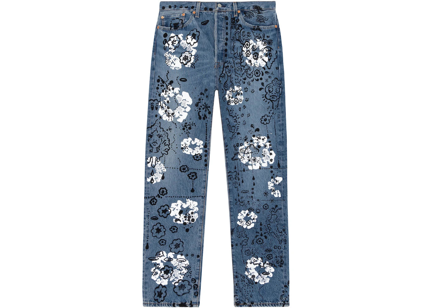 Denim Tears Irak Tears 501 Jean Vintage Blue Light Wash