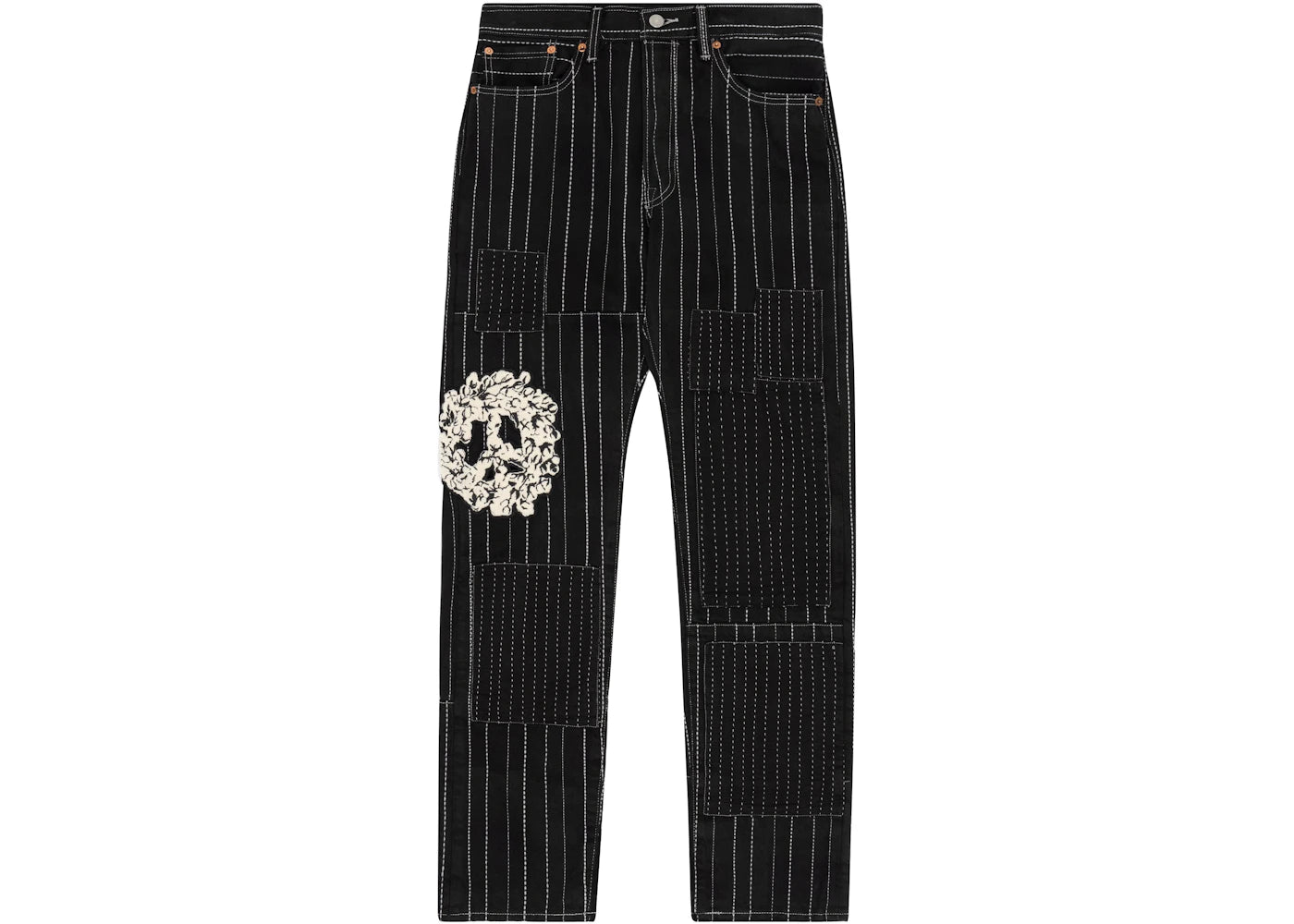 Denim Tears Peace Patchwork 501 Pant Black