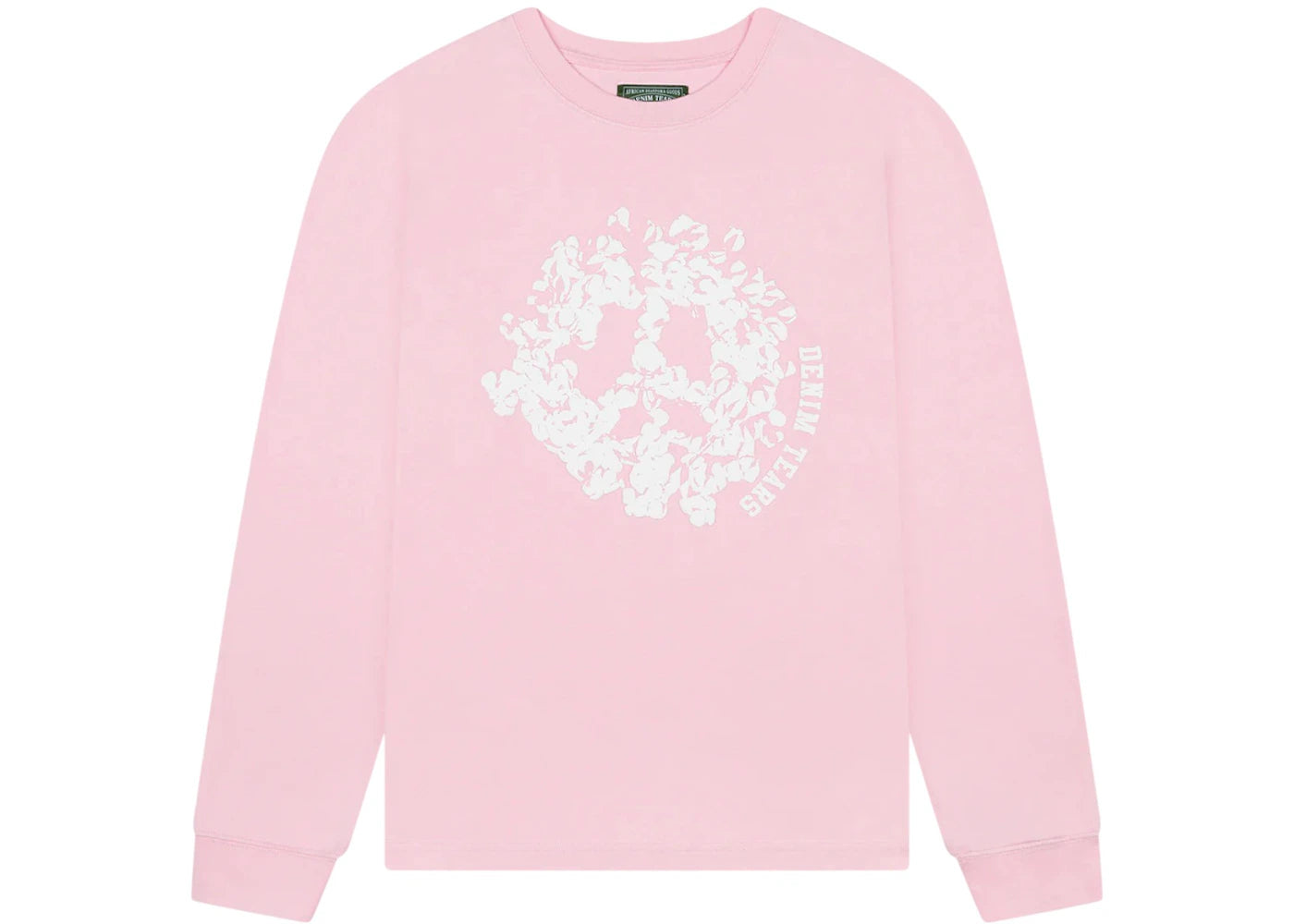 Denim Tears Peace Wreath Long Sleeve Tee Pink