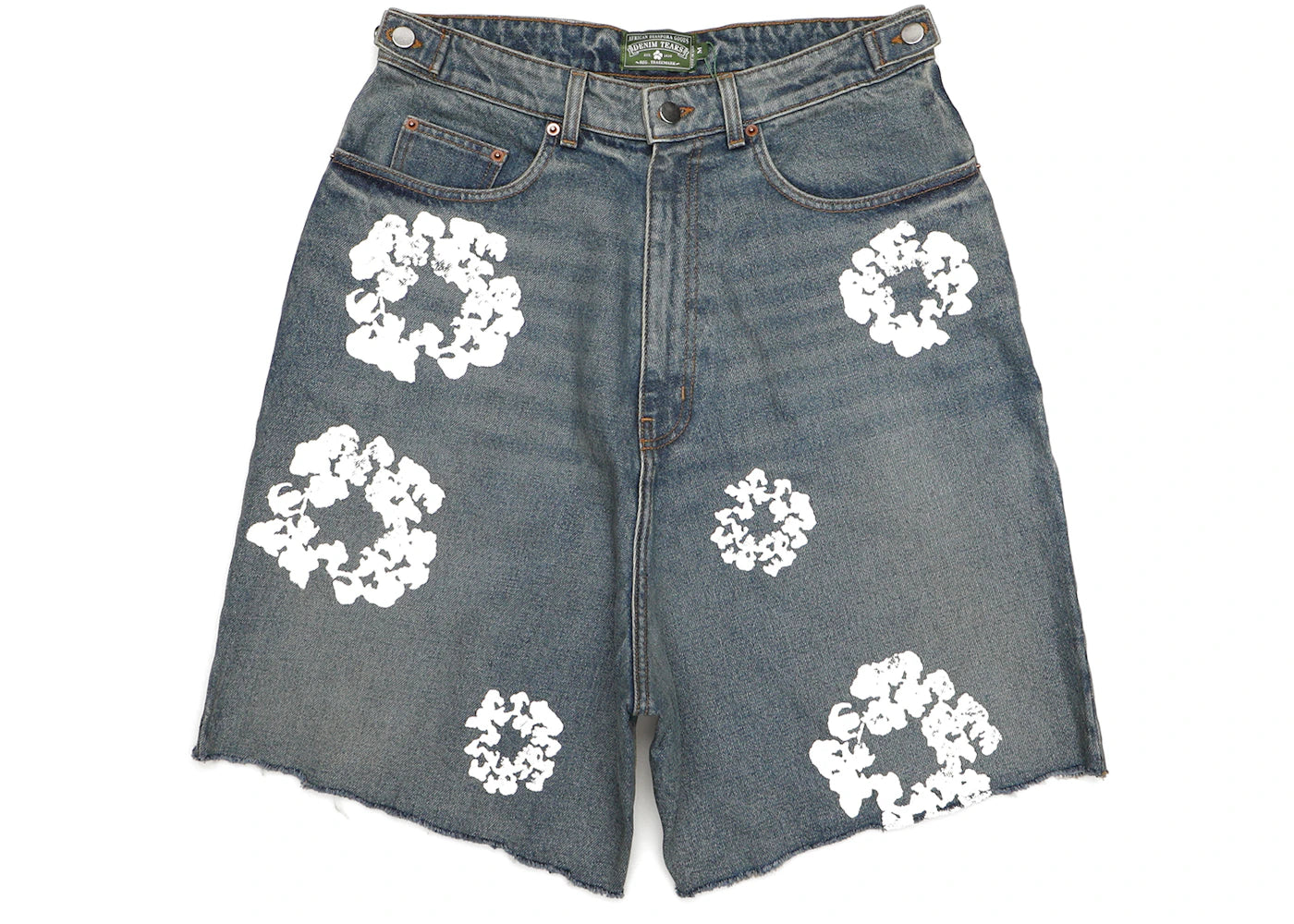 Denim Tears The Cotton Wreath Jean Short Light Wash