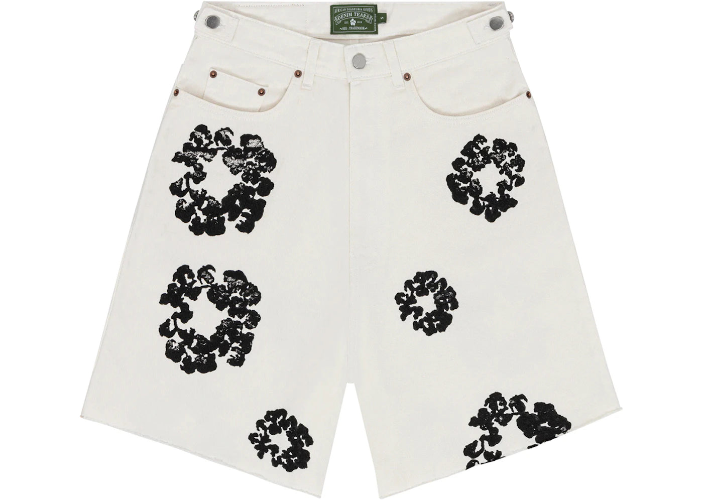 Denim Tears The Cotton Wreath Jean Short White