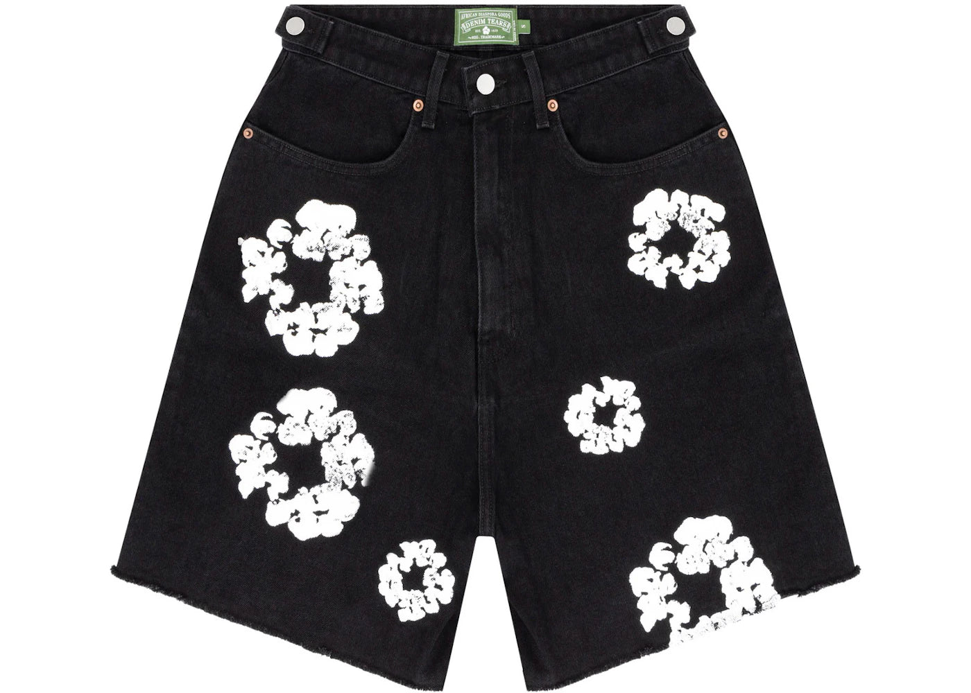 Denim Tears Cotton Wreath Jean Short Black