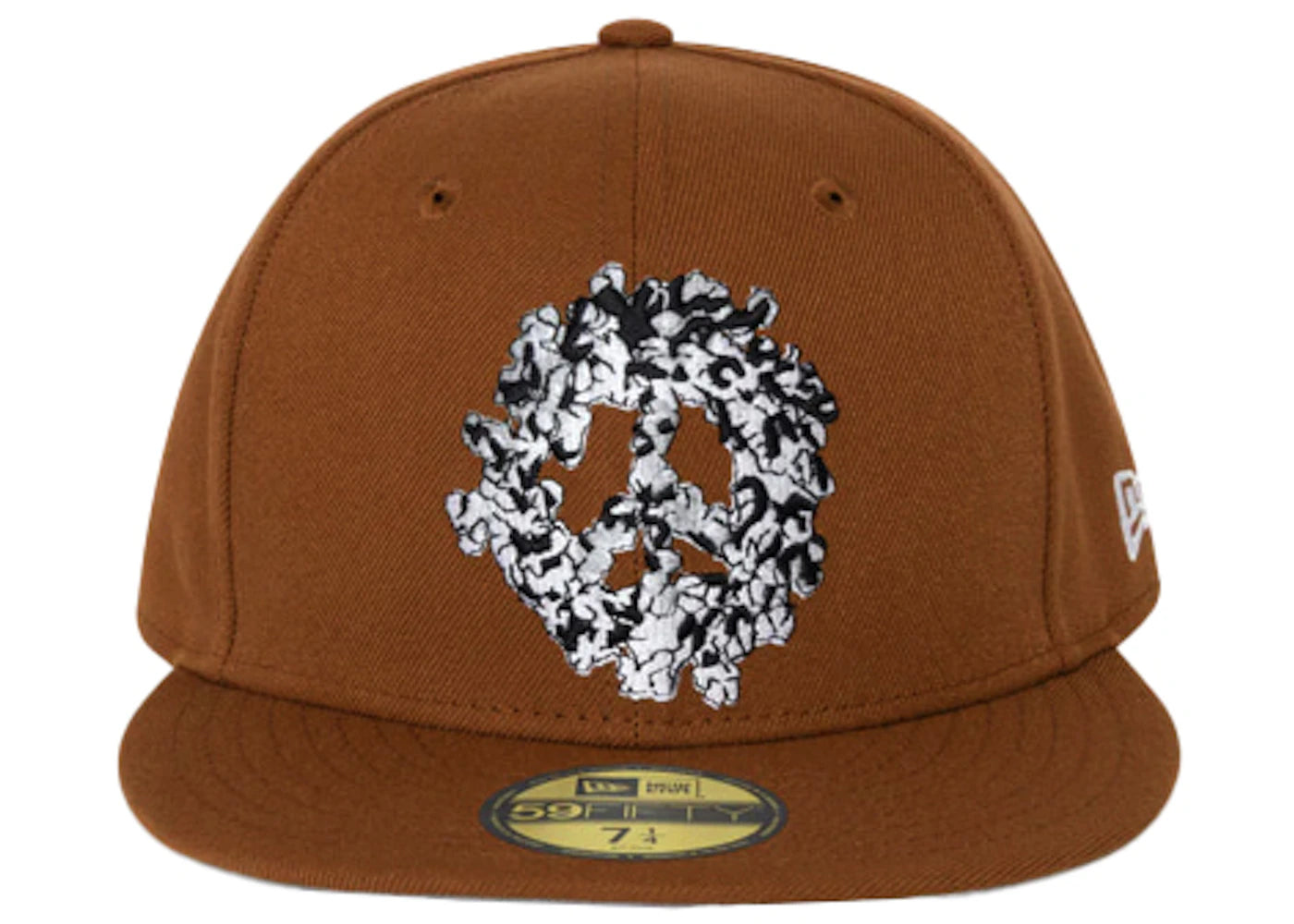 Denim Tears x New Era Peace 59Fifty Fitted Hat Brown