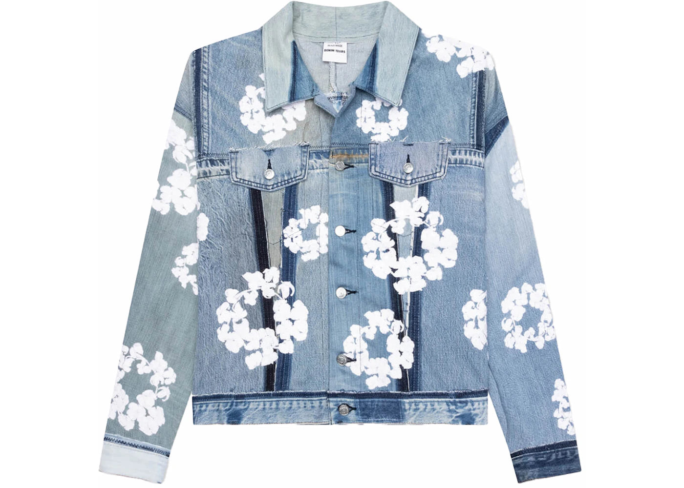 Denim Tears x Readymade CTN Wreath Track Jacket Blue