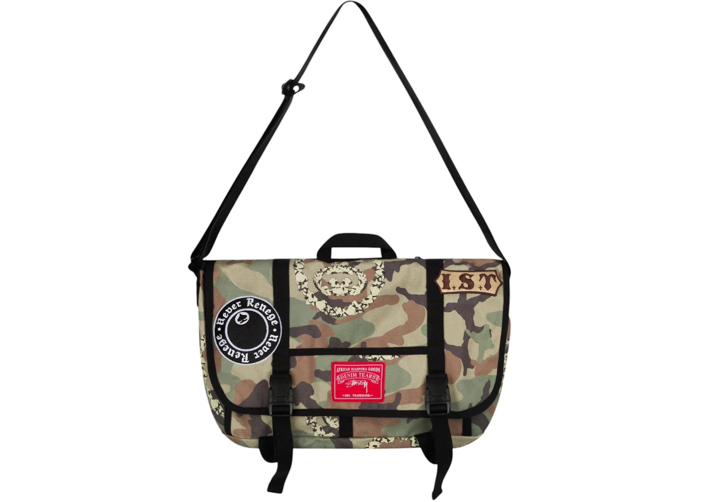 Denim Tears x Stussy Tears Messenger Bag Camo