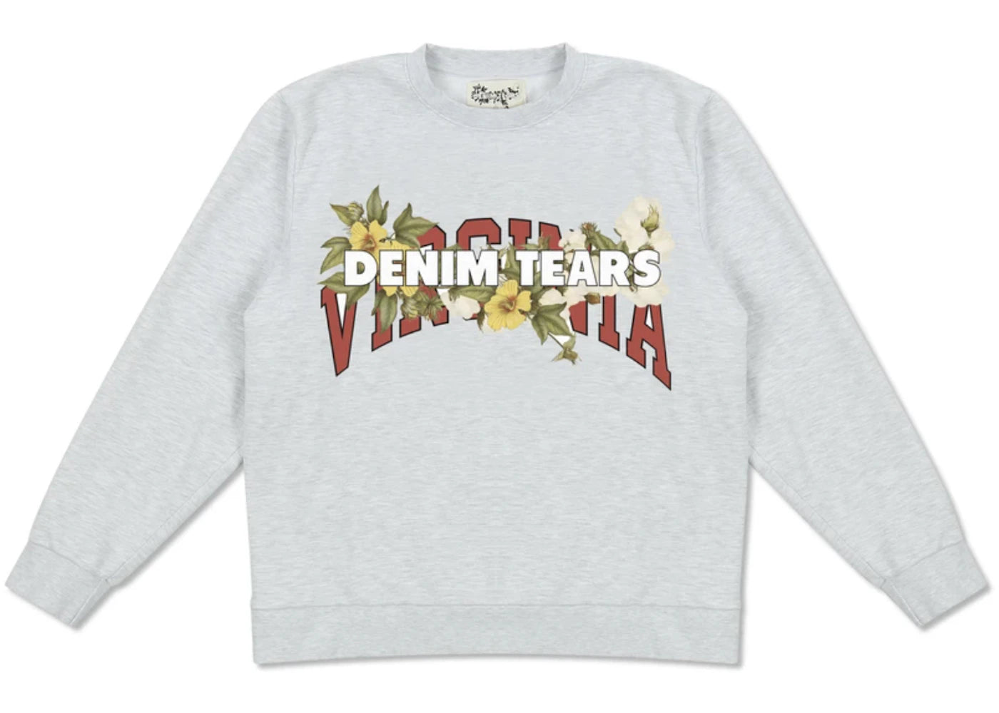 Denim Tears x Virginia Crewneck Heather Grey