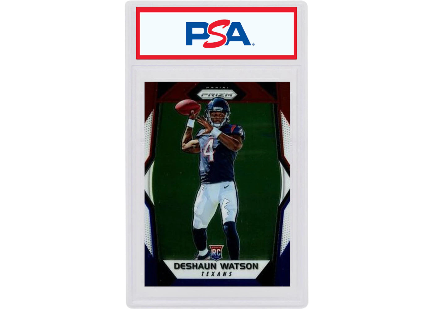 Deshaun Watson 2017 Panini Prizm Rookie Red/White/Blue #279 (PSA or BGS Graded)