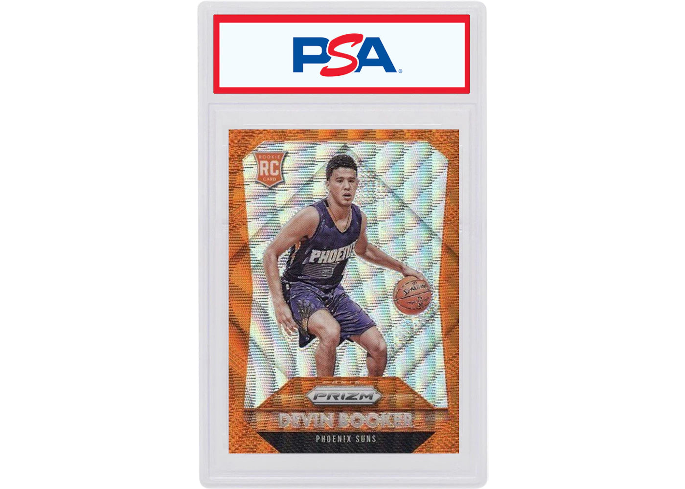 Devin Booker 2015 Panini Prizm Rookie Orange Wave #308 (PSA or BGS Graded)