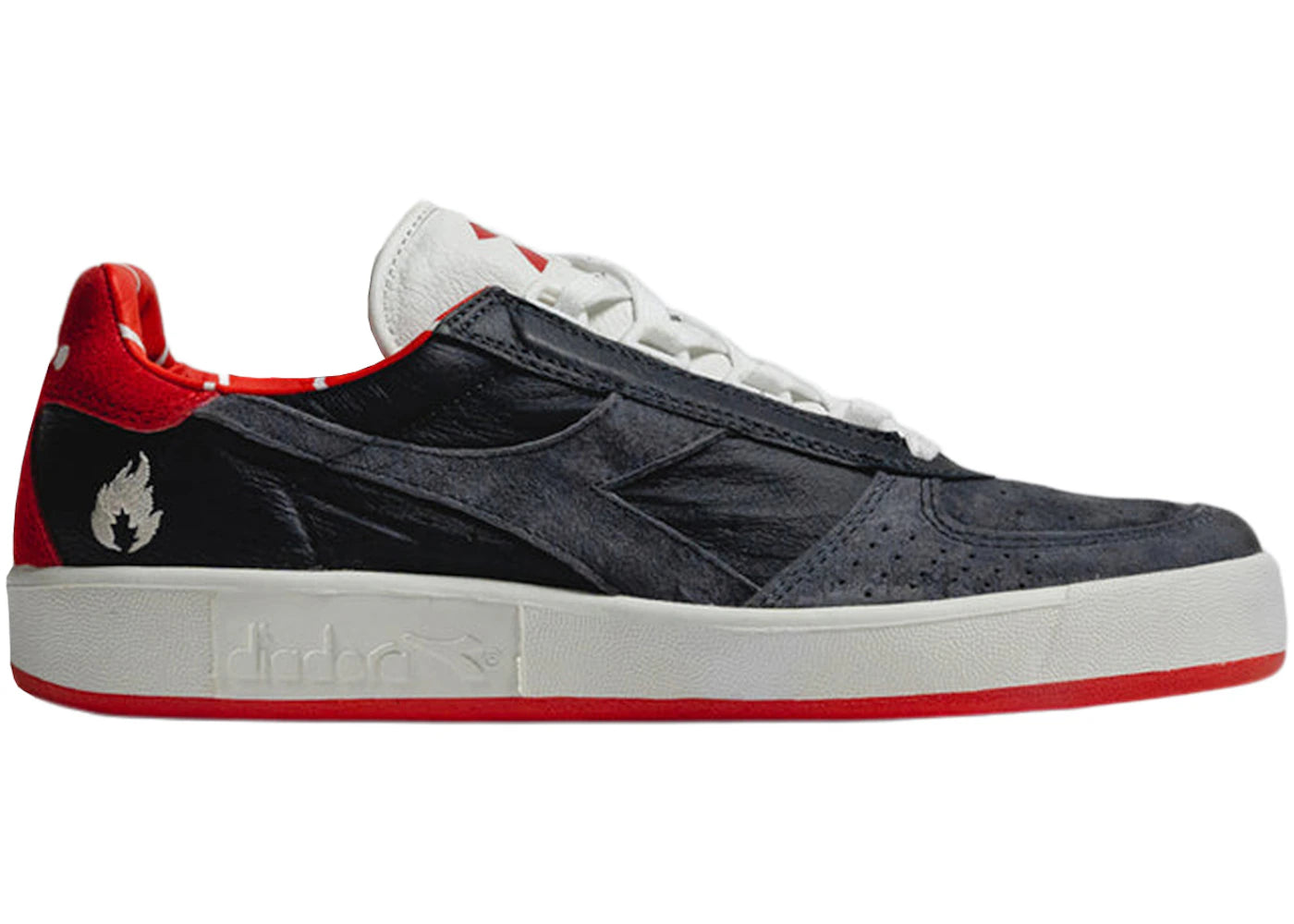 Diadora B.Elite Hanon "83 Finals" Dark Smoke Red