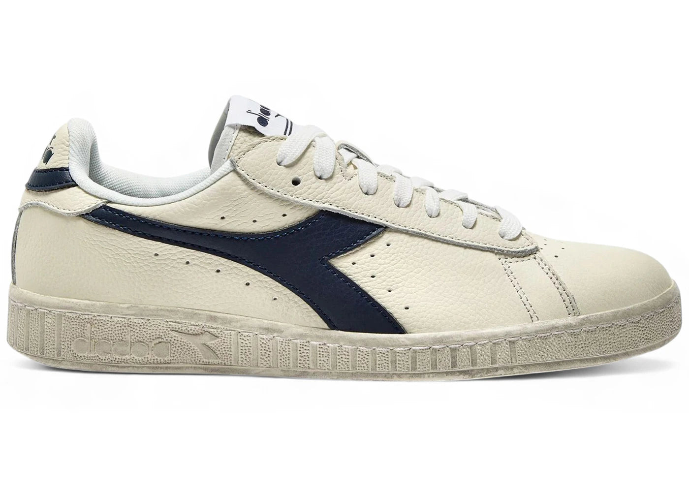Diadora Game L Low Waxed White Blue Caspian Sea