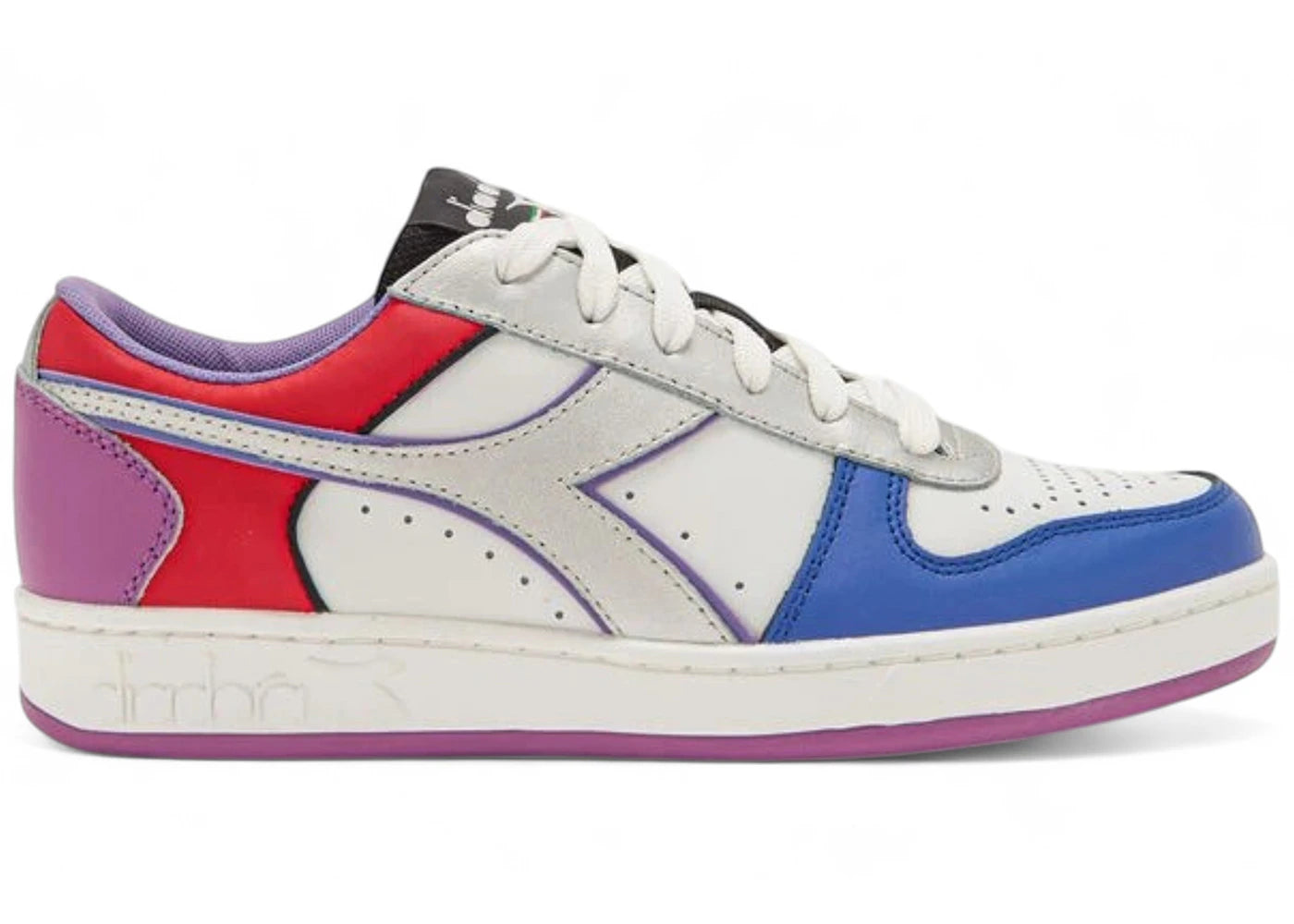 Diadora Magic Basket Low Galaxy White Silver Pink Blue (Women's)