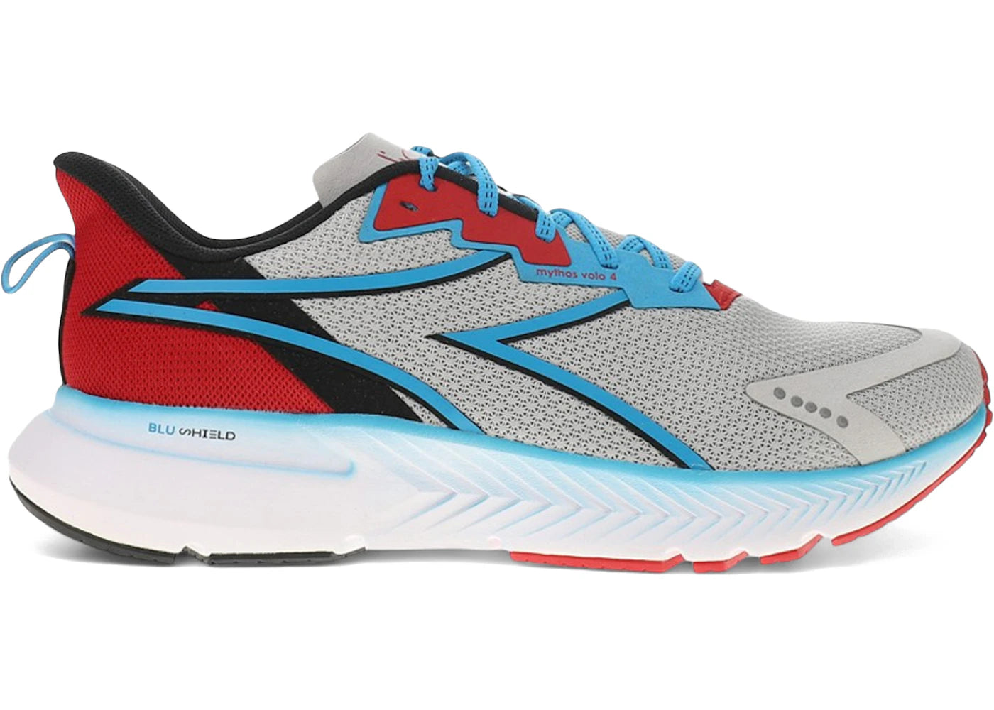 Diadora Mythos Blushield Volo 4 Silver Blue Danube Salsa