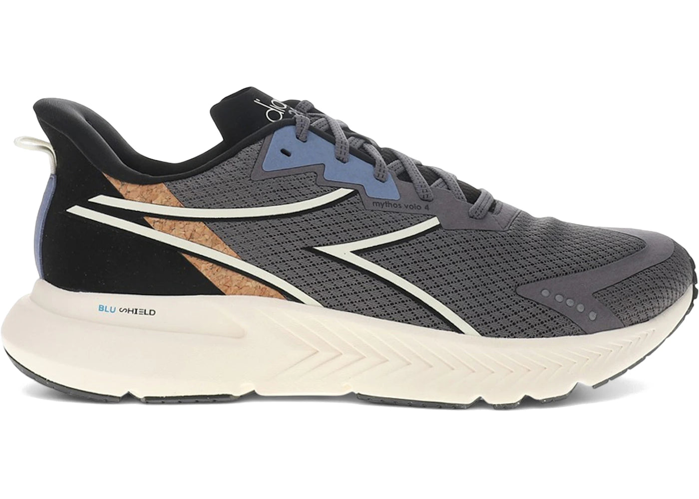 Diadora Mythos Blushield Volo 4 2030 Steel Gray Black