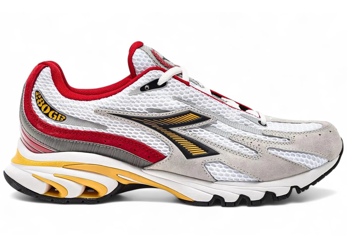 Diadora Mythos Propulsion Mascotte Super White Carmine Red