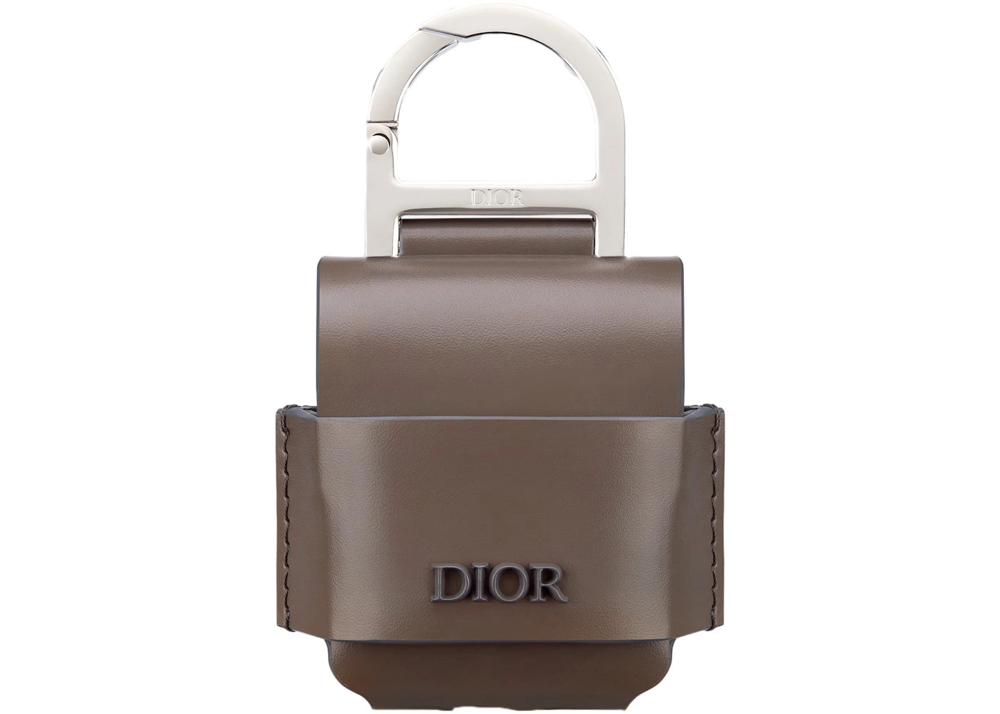 Dior Airpods Case Calfskin Gray