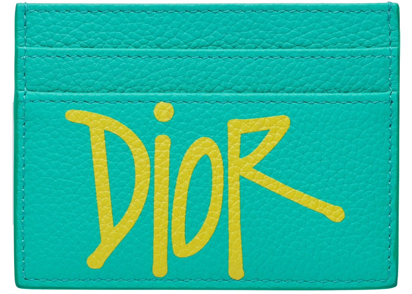 Dior And Shawn Card Holder (4 Card Slot) Green/Yellow