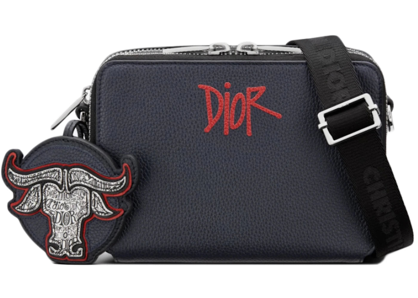 Dior And Shawn Pouch with Shoulder Strap Navy