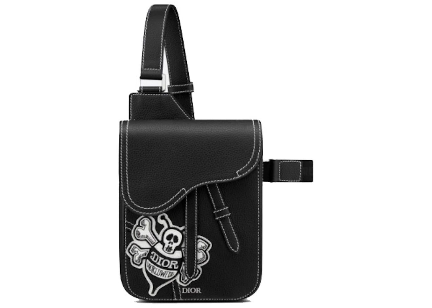 Dior And Shawn Saddle Pouch Black/White