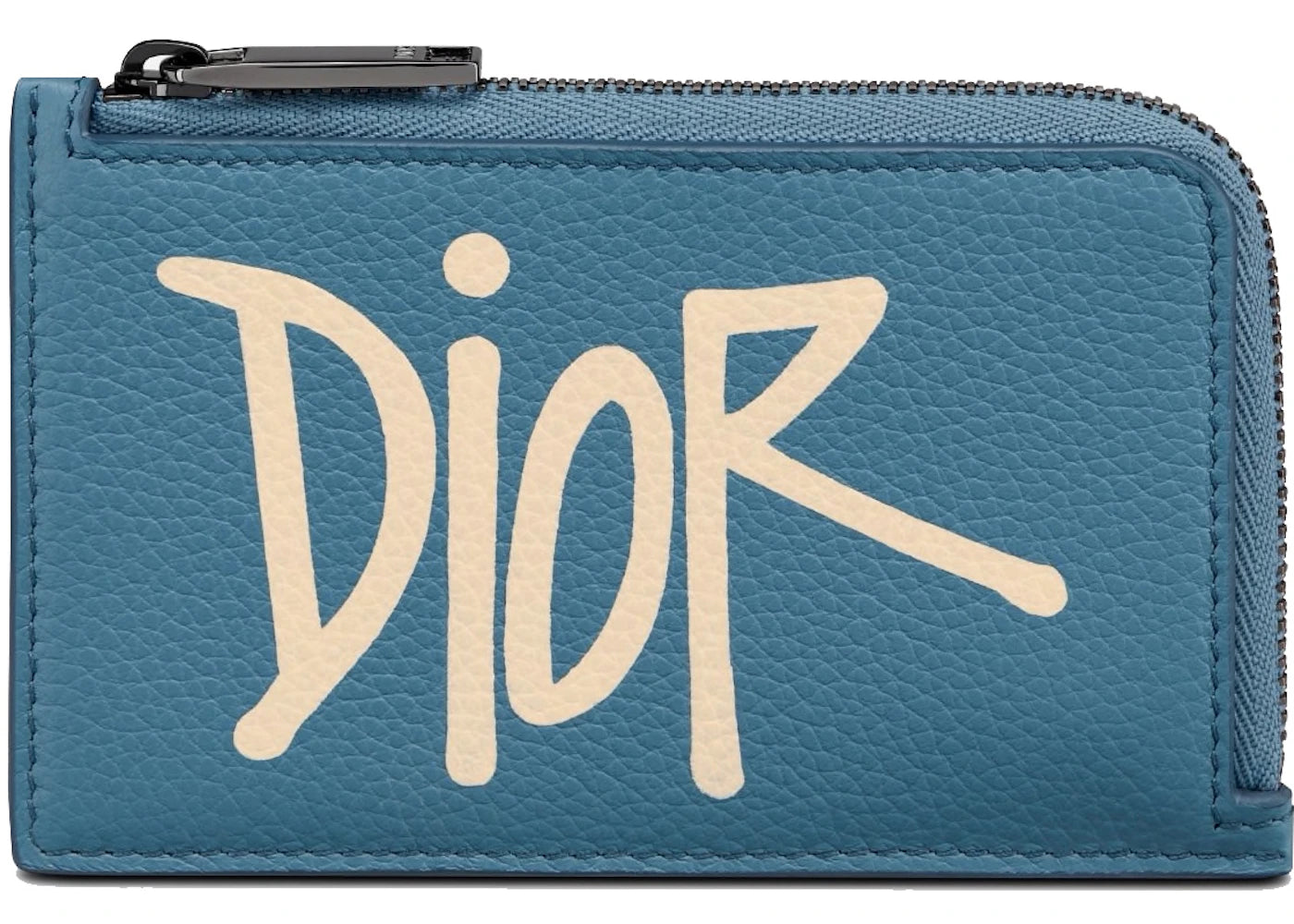 Dior And Shawn Zipped Card Holder (3 Card Slot) Blue