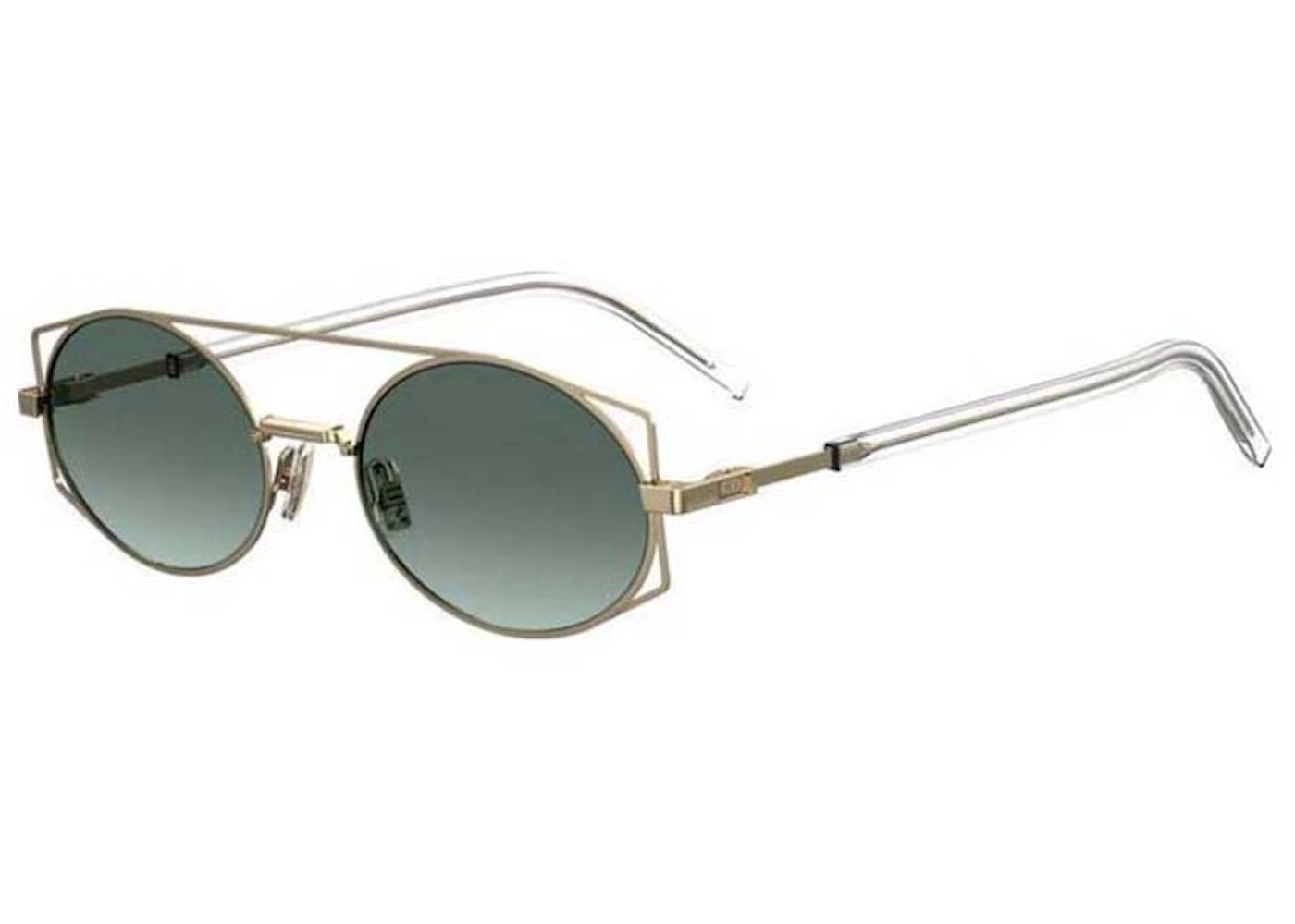 Dior Architectural Sunglasses Gold Green (J5G8Z)