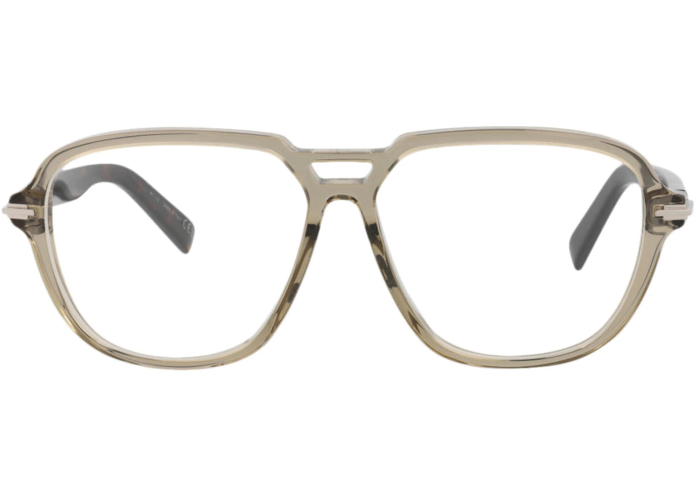 Dior Aviator-Frame Acetate Optical Frames Beige Black Transparent (DM50007I-57-059)