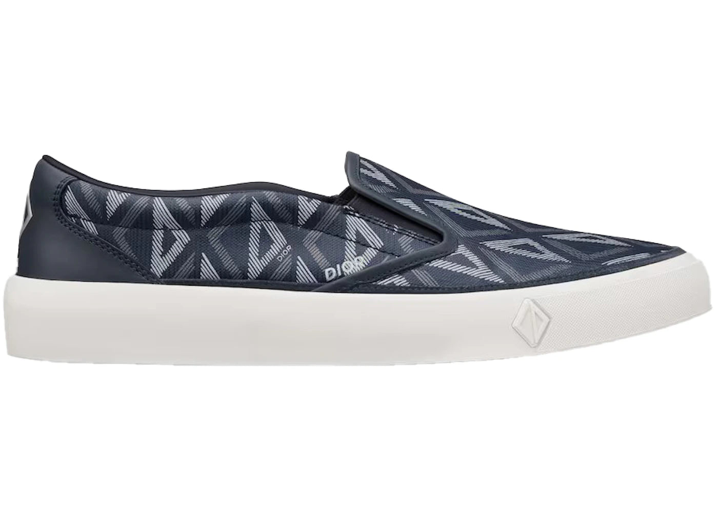 Dior B101 Slip-On Navy Blue CD Diamond Canvas