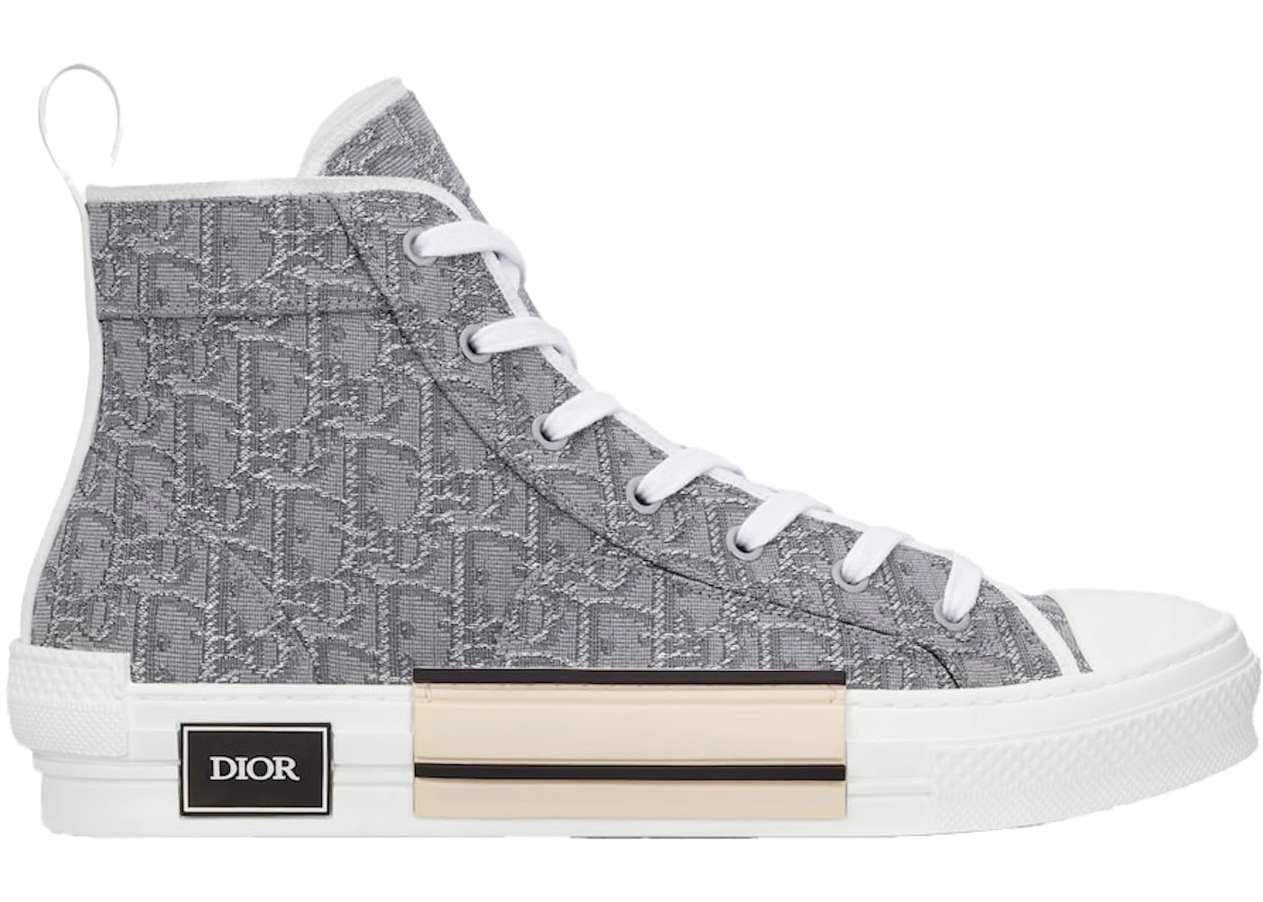 Dior B23 High-Top Ruthenium-Colored Oblique Jacquard