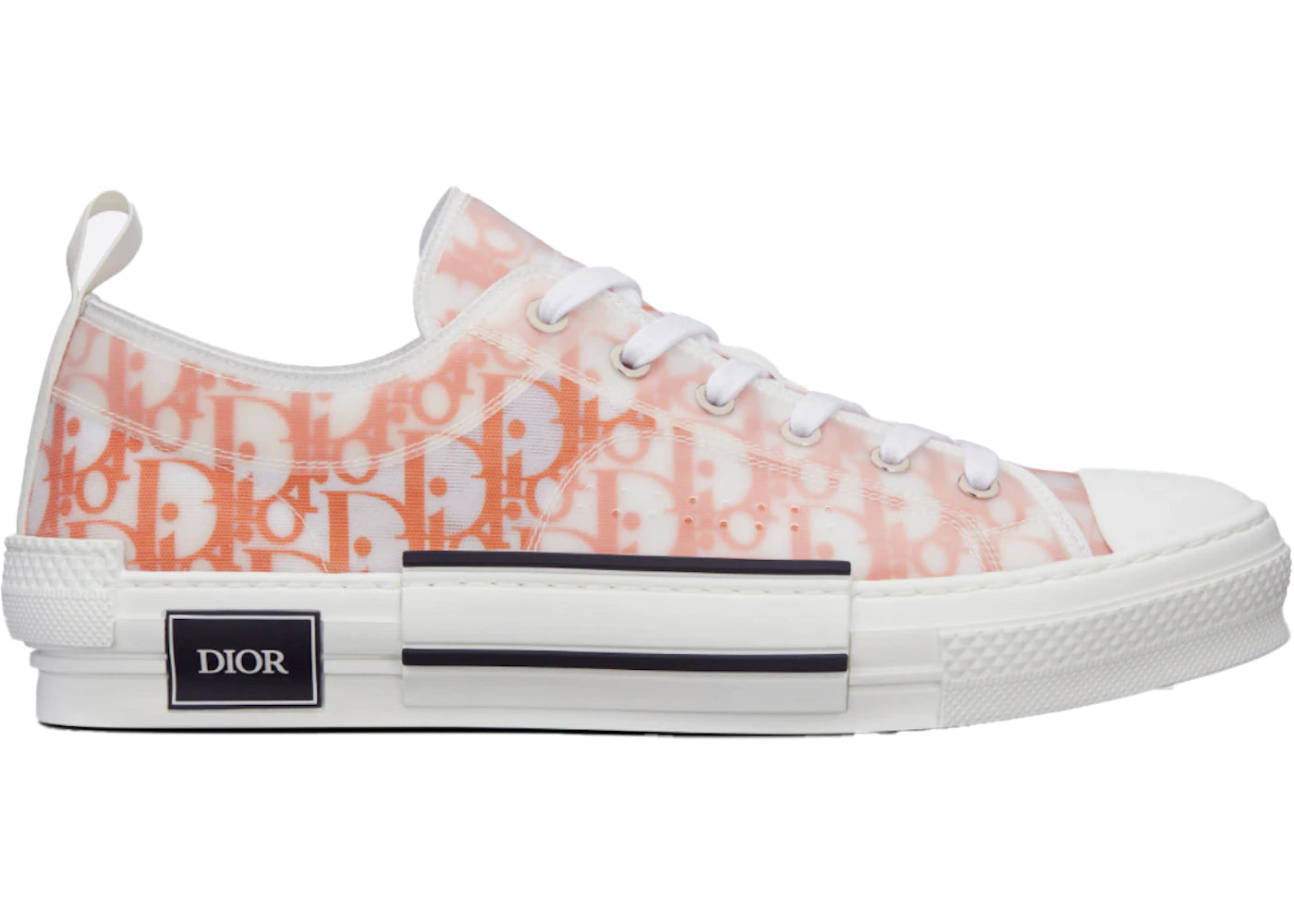 Dior B23 Low Orange Oblique Canvas