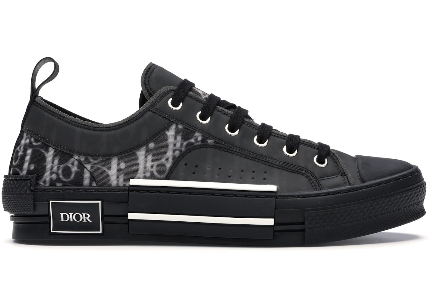 Dior B23 Low Top Canvas Oblique Black