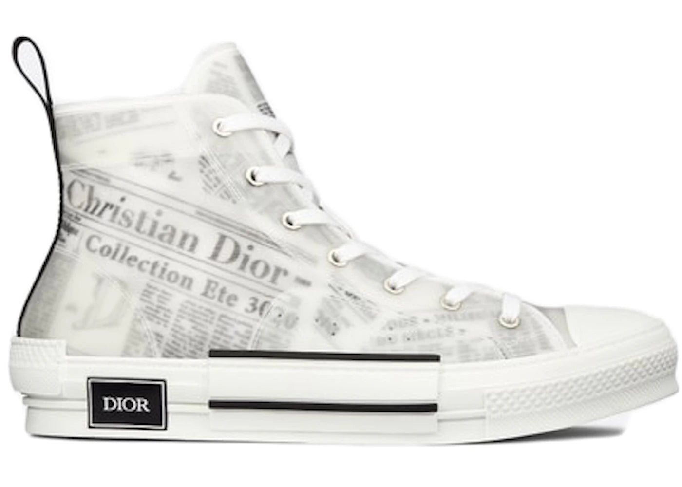 Dior B23 High Top Daniel Arsham Newspaper