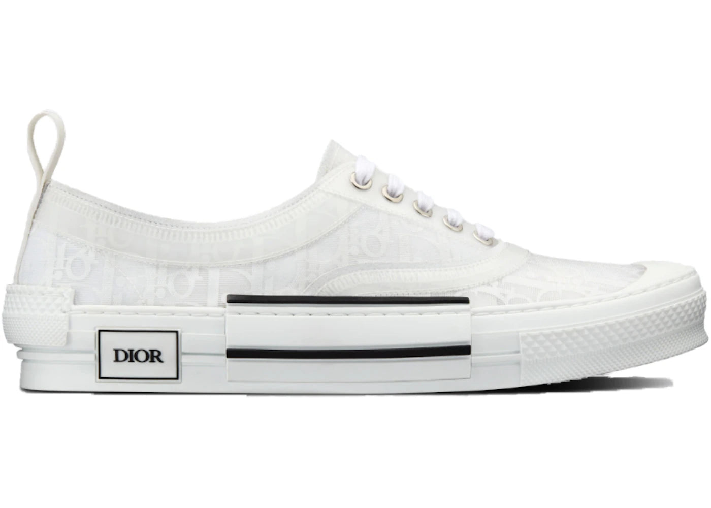 Dior B23 Low White Oblique Canvas