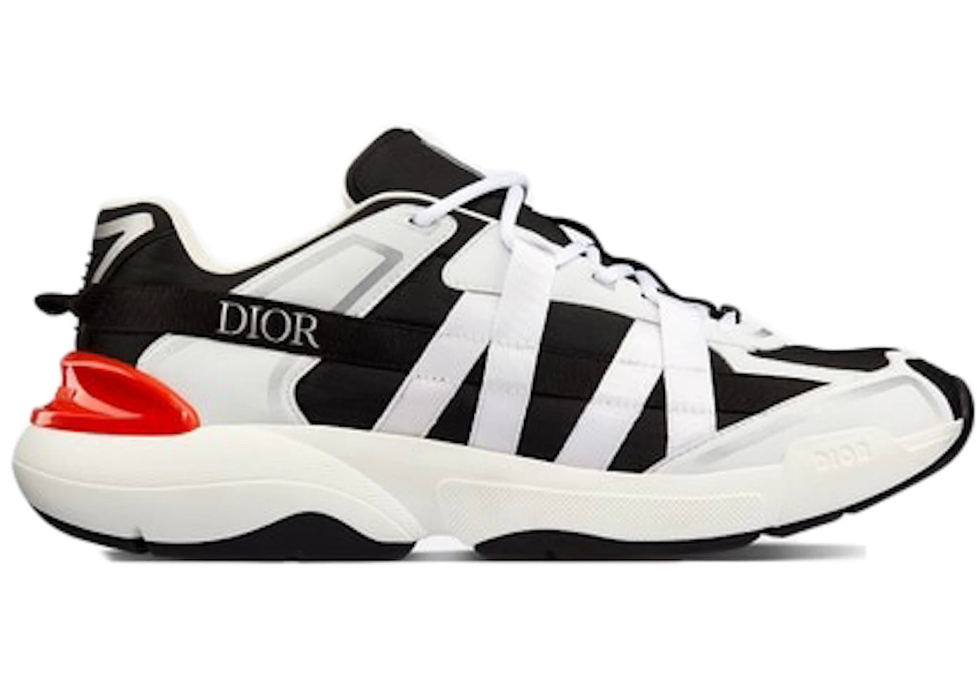 Dior B24 Runtek White Black Nylon