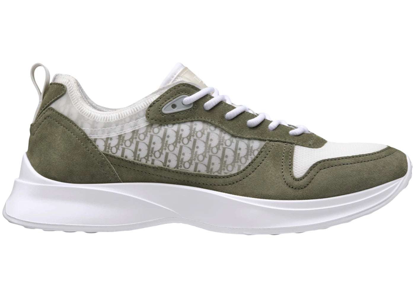 Dior B25 Low Top Olive White Olive Dior Oblique Jacquard