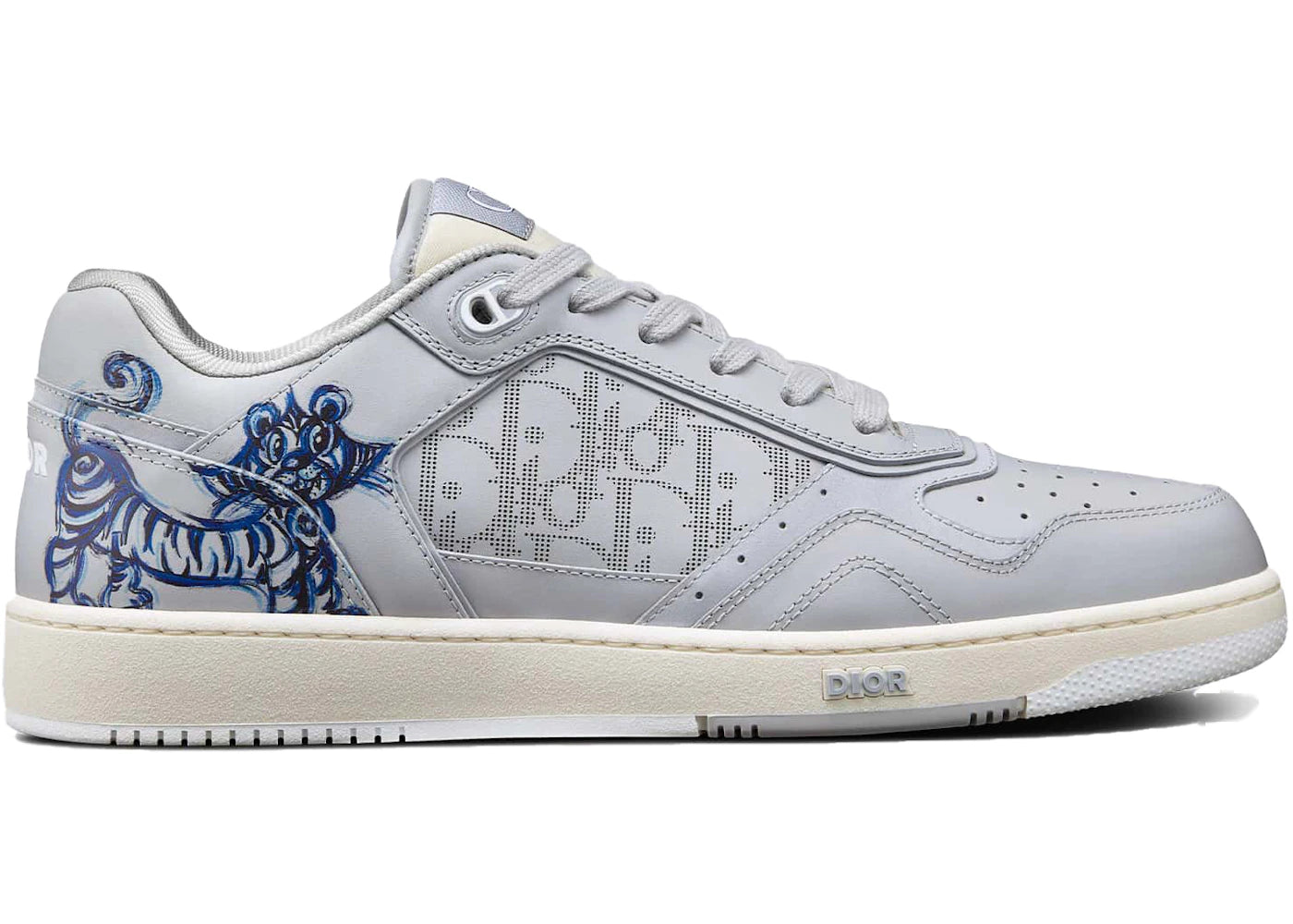 Dior B27 Kenny Scharf Low Top Blue Tiger Print