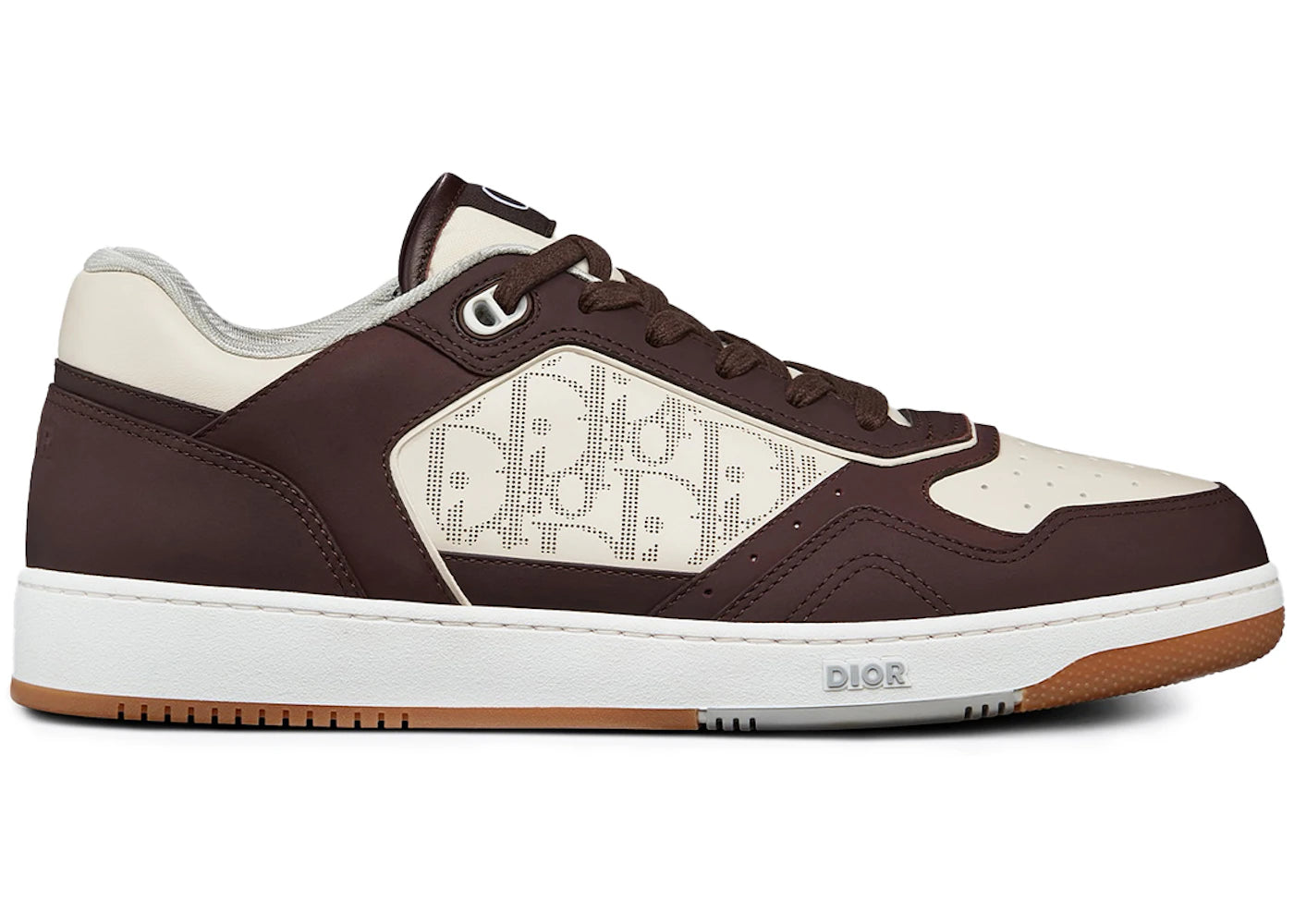 Dior B27 Low Brown White Oblique Leather