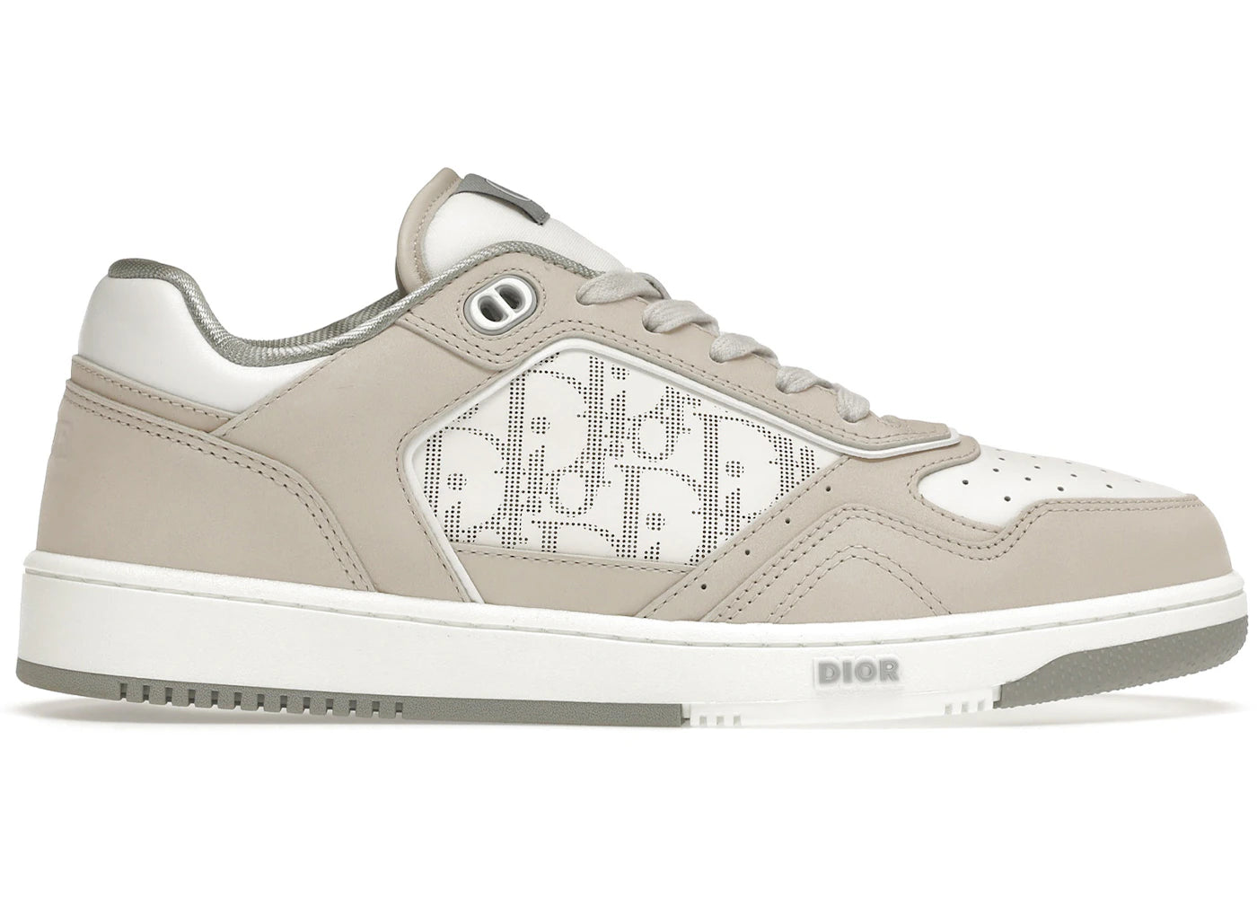 Dior B27 Low Cream White Oblique Leather