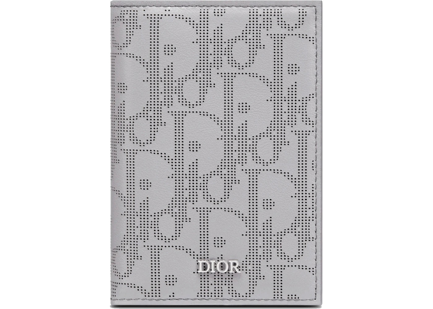 Dior Bi-Fold Card Holder Oblique Galaxy Gray