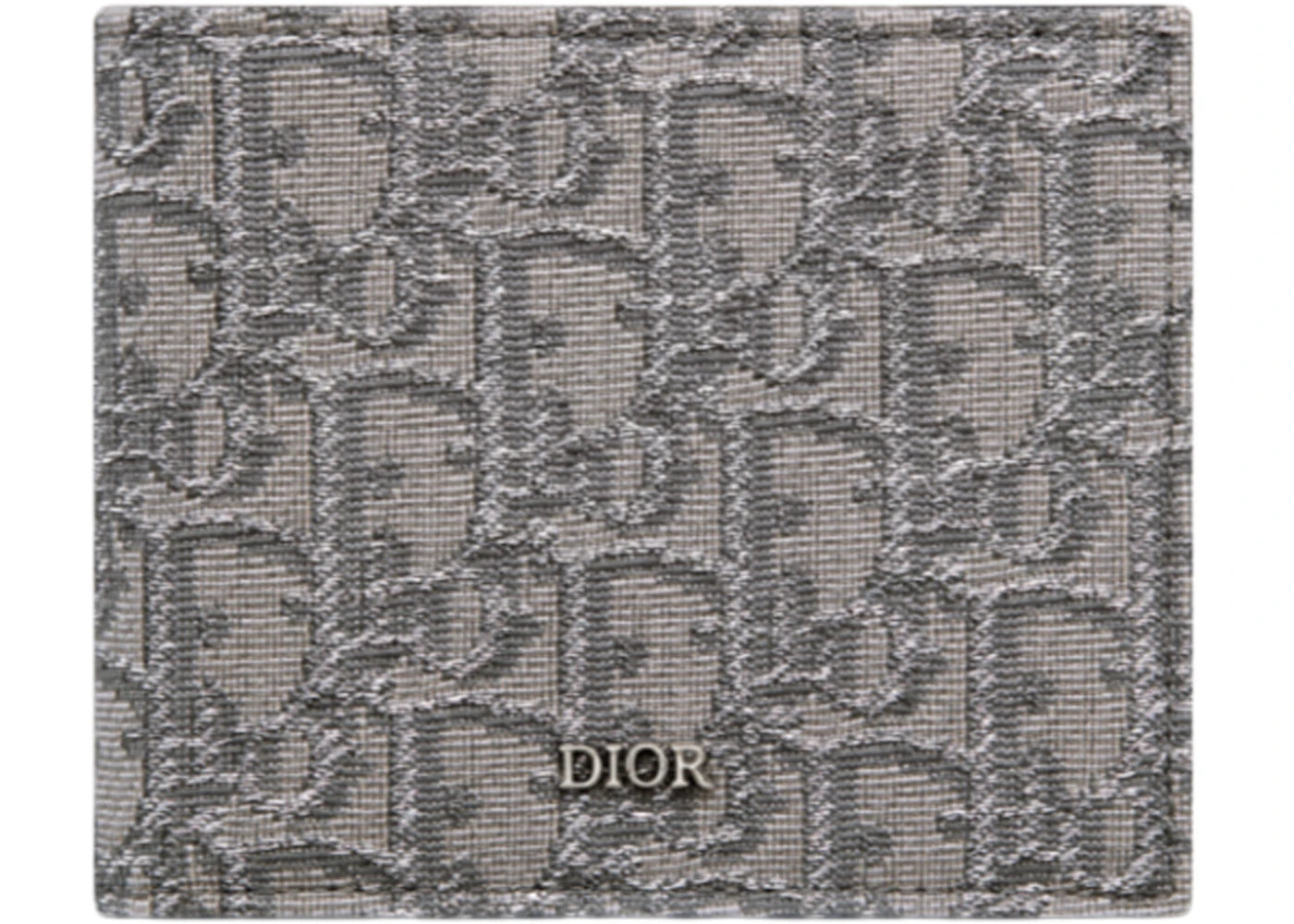 Dior Bi-Fold Wallet Dior Oblique Jacquard Ruthenium/Gray