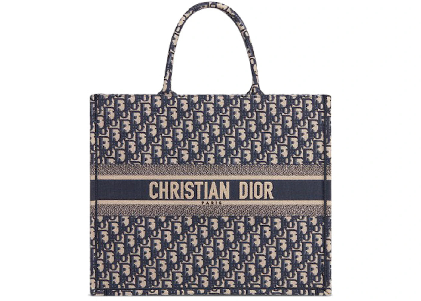 Dior Book Tote Oblique Navy Blue