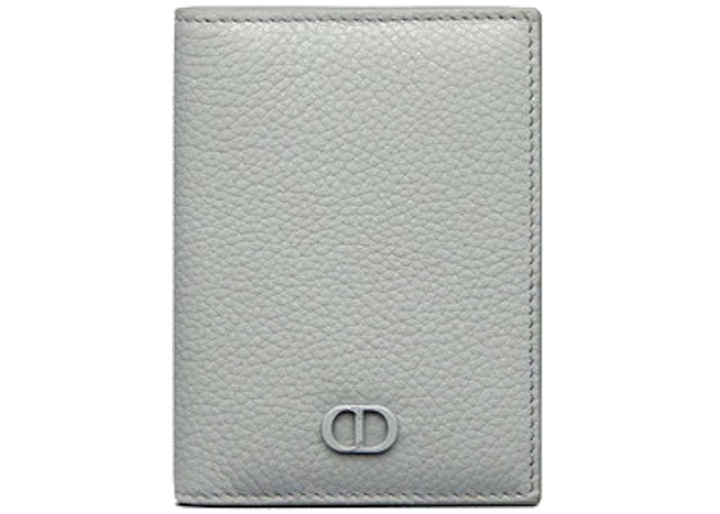 Dior CD Icon Bi-Fold Card Holder Gray