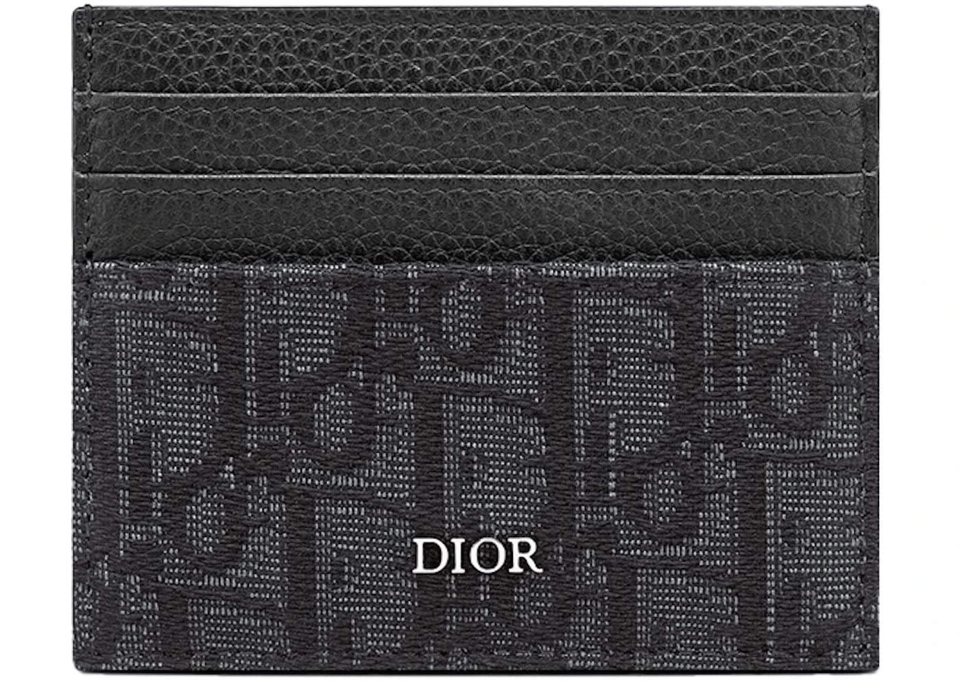 Dior Card Holder (6 Card Slot) Oblique Jacquard Black