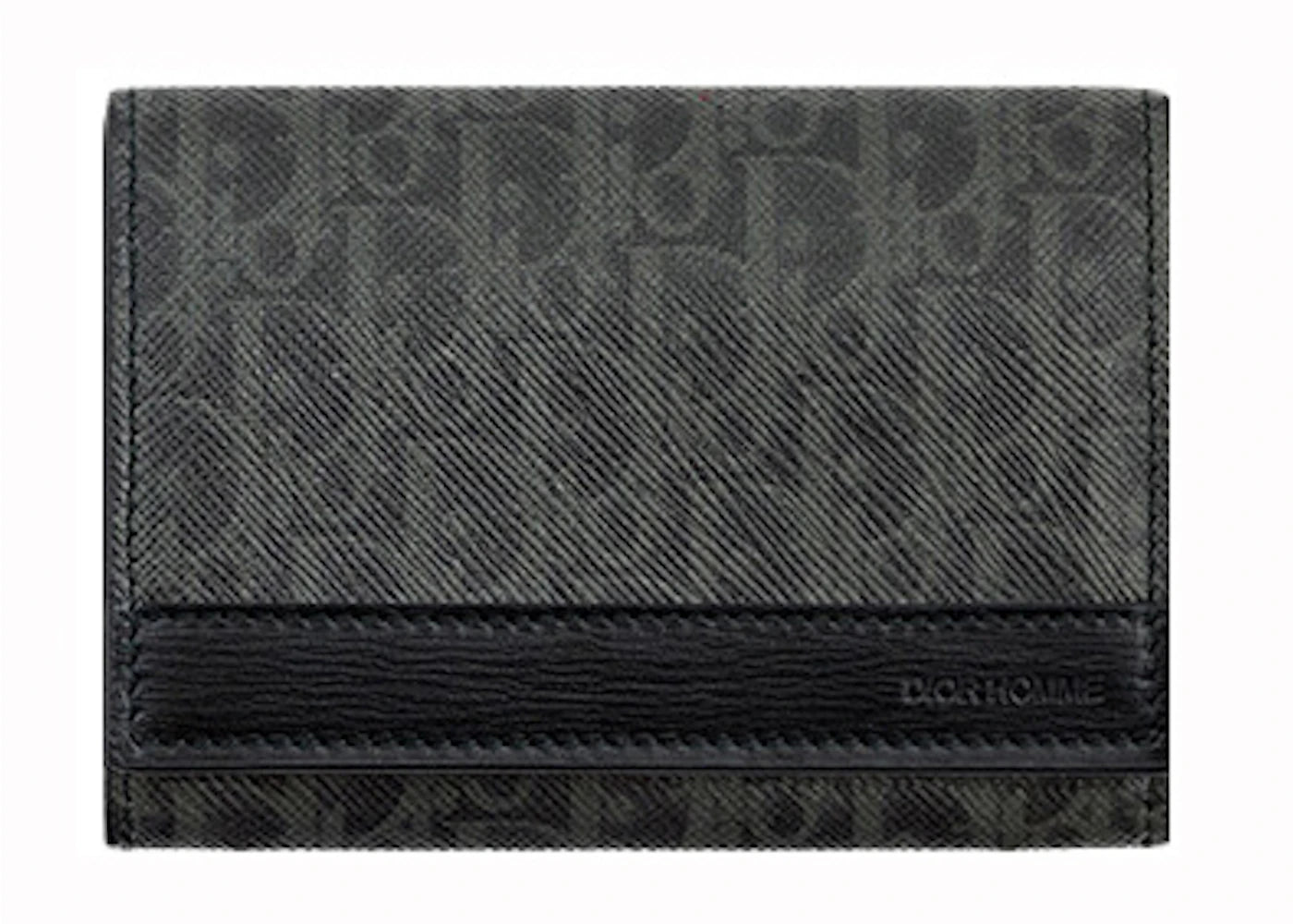 Dior Card Holder Oblique Black/Grey