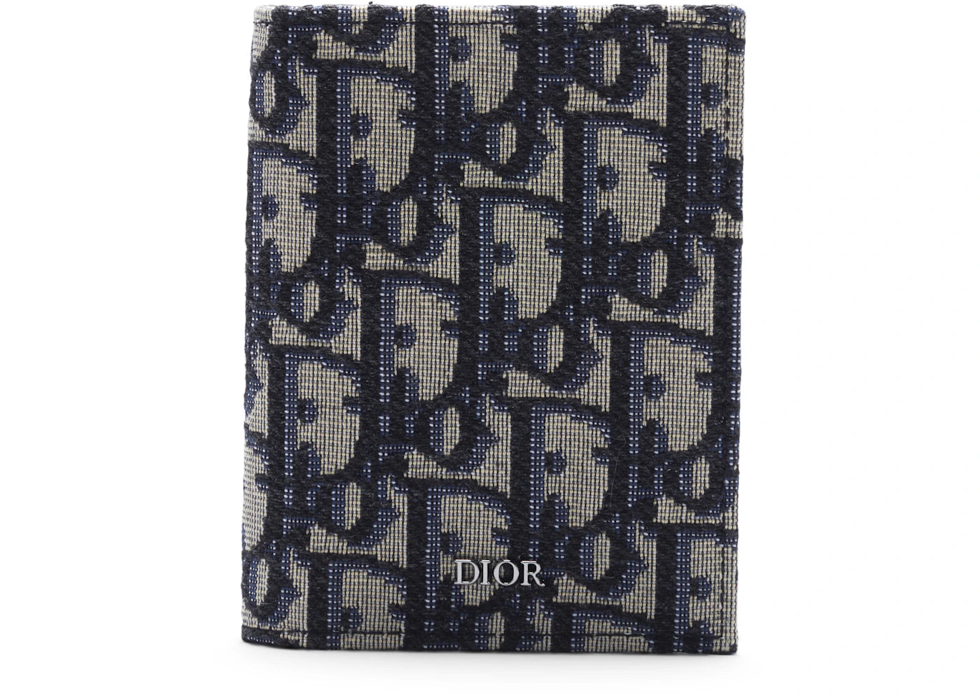 Dior Card Holder Oblique Jacquard (3 Card Slot) Beige/Black