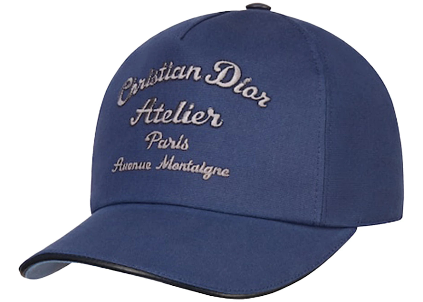 Dior "Christian Dior Atelier" Baseball Cap Blue Cotton Canvas