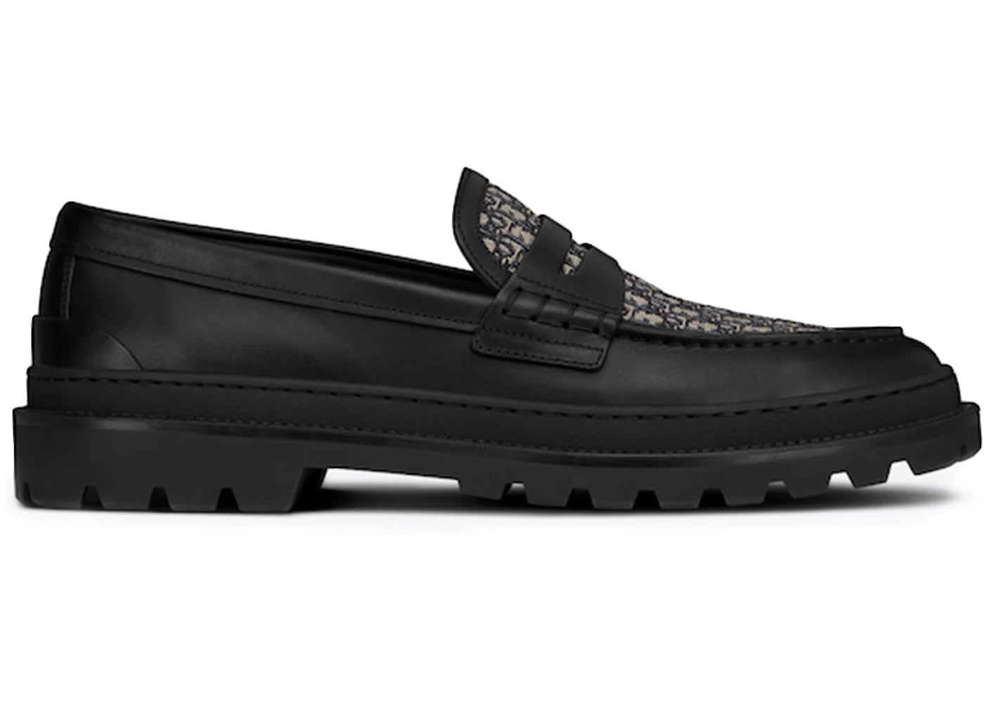 Dior Explorer Loafer Black Beige Black Dior Oblique Jacquard