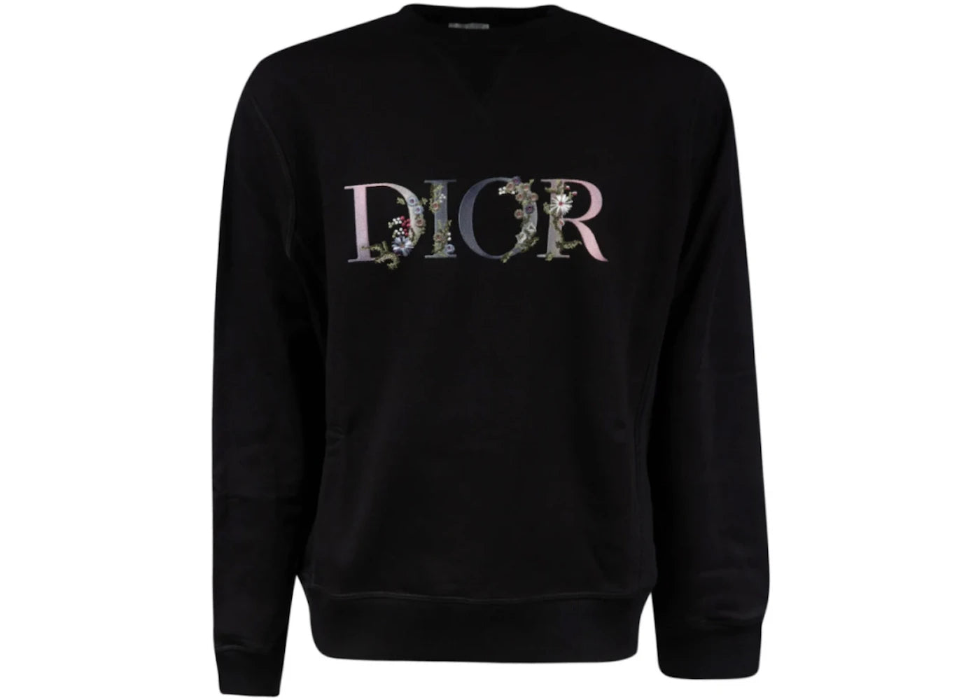 Dior Floral Logo Crewneck Black